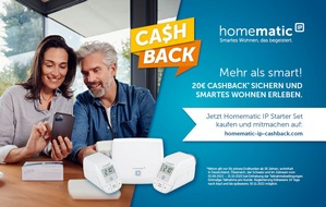 eQ-3 AG: Mit der Homematic IP Cashback Aktion smart in den Herbst starten
