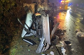 Kreispolizeibeh&ouml;rde Oberbergischer Kreis: POL-GM: Alkoholisiert von der Stra&szlig;e abgekommen