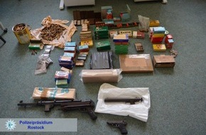 Polizeipräsidium Rostock: POL-HRO: Waffen- und Munitionsfund bei Rehna