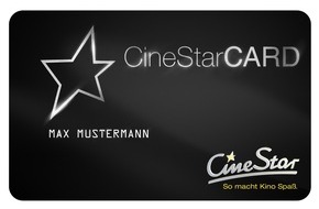 CineStar: Treue lohnt sich! CineStar präsentiert umfangreiches KundenCARD-Programm (FOTO)