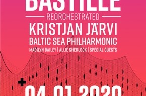 Channel Aid: Musik-Kracher zum Jahresbeginn - Channel Aid-Livestream mit Top-Band Bastille aus der Elbphilharmonie Hamburg am 4. Januar