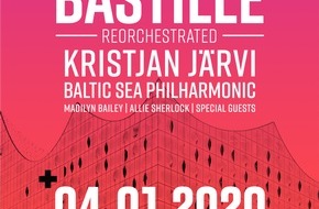 FABS Foundation: Musik-Kracher zum Jahresbeginn - Channel Aid-Livestream mit Top-Band Bastille aus der Elbphilharmonie Hamburg am 4. Januar