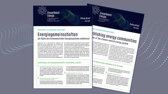 Institut für ökologische Wirtschaftsforschung: Energiegemeinschaften fördern: Was die Politik jetzt tun sollte