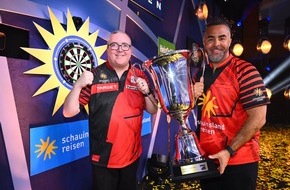 ProSieben: 5,26 Millionen Menschen sehen die #PromiDartsWM auf ProAcht / Patrick Owomoyela und Stephen Bunting sind Weltmeister