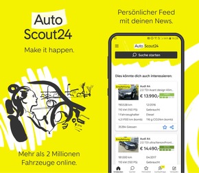 AutoScout24 enthüllt neues Markendesign auf Website und Apps