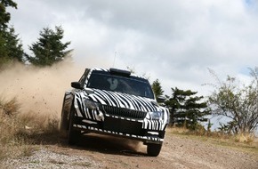 Skoda Auto Deutschland GmbH: SKODA Fabia R 5: Entwicklung des neuen Rallye-Fahrzeugs läuft nach Plan (FOTO)