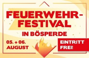 Freiwillige Feuerwehr Menden: FW Menden: Feuerwehr-Festival Bösperde findet auch bei Regenwetter statt!