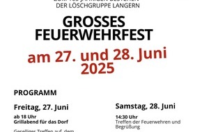 Freiwillige Feuerwehr Werne: FW-WRN: Löschgruppe Langern feiert 105-jähriges Bestehen