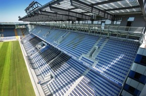 Schüco International KG: SchücoArena Bielefeld: In der Solarliga ganz vorn / Saisonstart mit neuer Energie