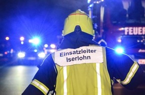 Feuerwehr Iserlohn: FW-MK: Brennender PKW auf der BAB 46