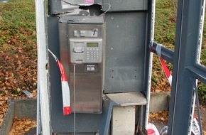 Landeskriminalamt Schleswig-Holstein: LKA-SH: Zeugenaufruf: Telefonzellensprengung in Lübeck - Bilder beigefügt