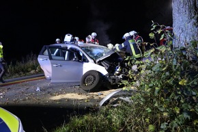 FFW Schiffdorf: 54 Jähriger bei Verkehrsunfall schwer verletzt - L143/Geestensether Straße voll gesperrt