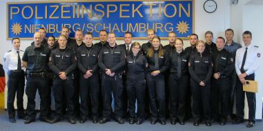 Polizeiinspektion Nienburg / Schaumburg: POL-NI: 23 neue Polizisten und Polizistinnen in der Polizeiinspektion Nienburg/Schaumburg  -Bild im Download-
