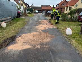 FW Flotwedel: &Ouml;lspur sorgt f&uuml;r Einsatz am Neujahrstag