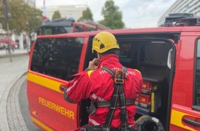 Feuerwehr Dresden: FW Dresden: Rettung einer Person aus exponierter Lage