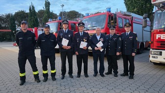 Freiwillige Feuerwehr Celle: FW Celle: Ehrungen bei der Ortsfeuerwehr Celle-Hauptwache