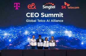 Deutsche Telekom AG: Deutsche Telekom, e&, Singtel und SK Telecom gründen „Global Telco AI Alliance“
