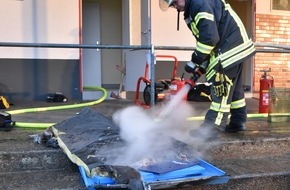 Feuerwehr Lennestadt: FW-OE: Feuer im Clubheim - Heizungsanlage gerät in Brand