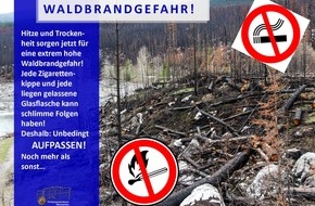 Polizeipräsidium Westpfalz: POL-PPWP: Waldbrände gelöscht