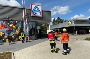 Kreisfeuerwehr Rotenburg (Wümme): FW-ROW: Feuer auf Aldi-Markt