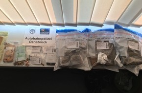 Polizeiinspektion Osnabrück: POL-OS: Hasbergen - Sechs Kilogramm Haschisch in VW Golf V gefunden