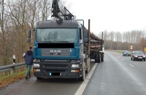 Polizeiinspektion Nienburg / Schaumburg: POL-STH: Kontrolle des Schwerlastverkehrs auf der B 65