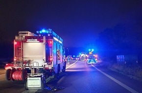 Feuerwehr Oberhausen: FW-OB: Ein Schwerverletzter nach Unfall auf BAB A42