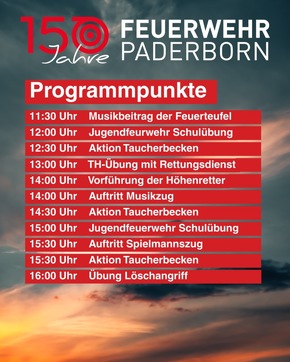 FW Paderborn: Breslauer Str am Sonntag teilweise gesperrt - Tag der offenen Tür der Feuerwehr Paderborn