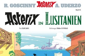 Egmont Ehapa Media GmbH: Asterix macht mit offiziellem Cover Lust auf Mee(h)r Abenteuer in Lusitanien!