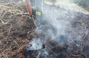 Freiwillige Feuerwehr Gemeinde Schiffdorf: FFW Schiffdorf: Nachlöscharbeiten fordern Ortsfeuerwehr Altluneberg