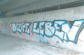 Polizeiinspektion Ludwigslust: POL-LWL: Graffiti- Schmiererei an Autobahnbrücke- Polizei sucht Zeugen