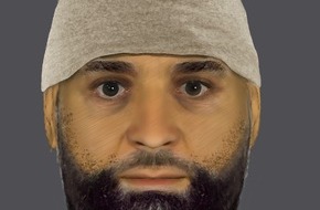 Polizeipräsidium Südosthessen: POL-OF: Nach Angriff mit Messer auf Passant: Kripo sucht mit Phantombild nach unbekanntem Täter