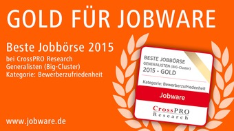 Jobware GmbH: Jobware-Nutzer sind besonders zufrieden / Jahresbericht der Jobbörsen: Jobware im Empfehlungsmarketing vorn