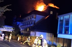 Polizei Minden-Lübbecke: POL-MI: Brand einer Reha-Klinik beschäftigt Polizei