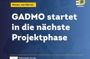 dpa Deutsche Presse-Agentur GmbH: Wissen, was Fakt ist: GADMO startet in die nächste Projektphase mit erweitertem Angebot