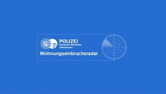 Polizeipr&auml;sidium Oberhausen: POL-OB: Wohnungseinbruchsradar Oberhausen