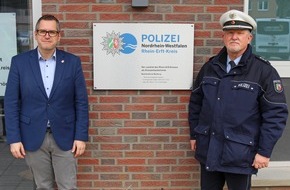 Polizei Rhein-Erft-Kreis: POL-REK: 210318-3: Einweihung des neuen Bezirksdienstbüros - Bedburg