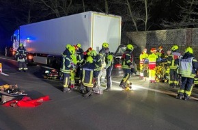 Feuerwehr Oberhausen: FW-OB: Abendlicher Verkehrsunfall auf der Bundesautobahn 3