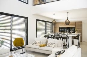 Griesser AG: Communiqué de presse Griesser: Élégance raffinée avec les brise-soleil orientables Grinotex® Sinus