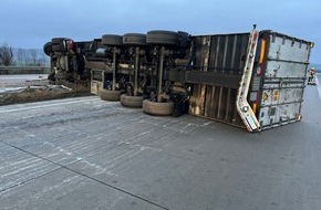 Autobahnpolizeiinspektion: API-TH: Vollsperrung beider Richtungsfahrbahnen aufgrund von Bergungsmaßnahmen
