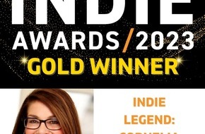 moccamedia GmbH: Cornelia Lamberty bei den internationalen Indie Awards 2023 ausgezeichnet