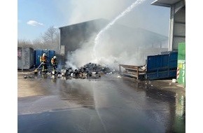 Polizeidirektion Trier: POL-PDTR: Brand im Gewerbegebiet