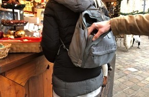 Polizeipräsidium Trier: POL-PPTR: So schützen Sie sich vor Taschendieben auf Weihnachtsmärkten
