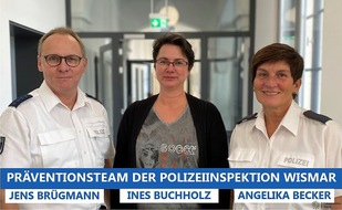 Polizeiinspektion Wismar: POL-HWI: Präventionsberater*innen laden ein - "Sie fragen, wir antworten"