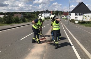 Freiwillige Feuerwehr Breckerfeld: FW-EN: Ölspuren im Stadtgebiet Breckerfeld