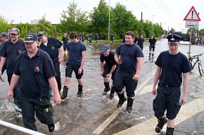 FW-E: Hilfseinsatz in Magdeburg beendet, 650 Feuerwehrleute sind wieder zu Hause