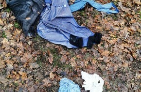 Polizeiinspektion Neubrandenburg: POL-NB: Kleidung in einem Waldstück aufgefunden - keine Hinweise auf Vorliegen einer Straftat