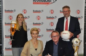 Krombacher Brauerei GmbH & Co.: Krombacher und FLVW verlängern Kooperationsvertrag