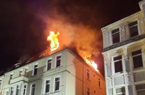 Feuerwehr Bremerhaven: FW Bremerhaven: Mann stirbt bei einem Wohnungsbrand in der Jacobistraße