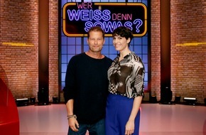 ARD Das Erste: Das Erste: Geballte Schauspiel-Power: 
Til Schweiger, Jasmin Gerat, Ulrich Pleitgen, Sabine Postel, Oliver Wnuk und Axel Stein bei "Wer weiß denn sowas?"